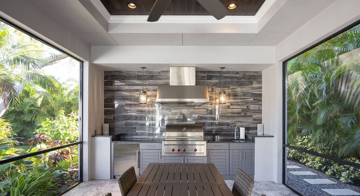 Outdoor Kitchens Sarasota, FL Area Tropical Gardens Landscape